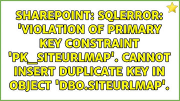 SqlError: 