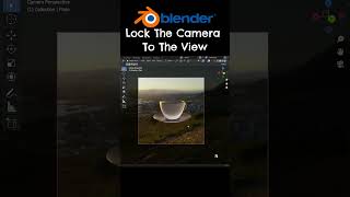 How To Lock The Camera To The View In Blender shorts