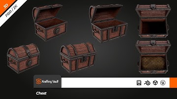 Modelos 3D | Chest | Kraffing Vault | Assets 3D