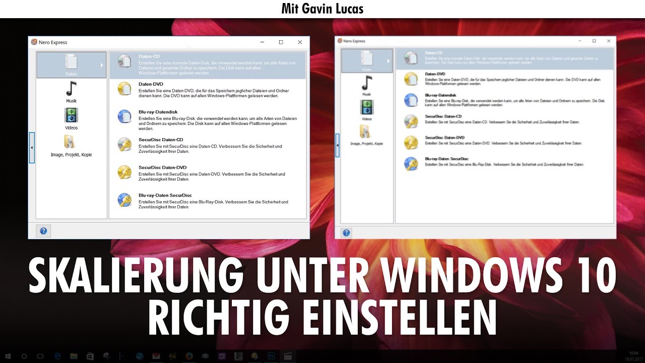 Update New Windows 10 Tipp: Skalierung richtig einstellen