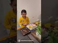 Birthday celebration and surprise gift