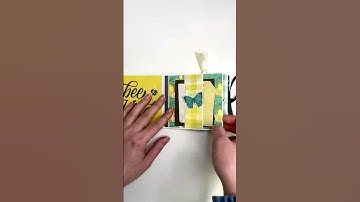 4x4 mini album, only used my scraps to make it. Check out the process video #minialbumtutorial