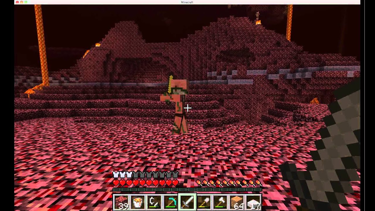 100 Things to do in Minecraft Ep. 005, Zombie Pigmen Have Anger Issues