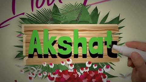 Akshat Name Art Love Whatsapp Status | Akshat Couple Name Video #NameArt #Akshat #shorts