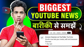 ACcess Courses on YouTube: YouTubeStudio now lets you create, edit and measure Courses ?