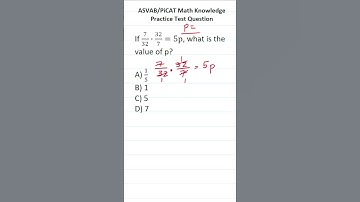 Solving Equations: ASVAB/PiCAT Math Knowledge Practice Test Question #acetheasvab with #grammarhero