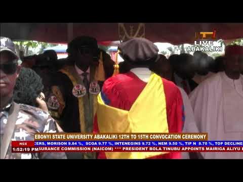 LIVE: Ebonyi State University Abakaliki 12th To 15th Convocation Ceremony | 20th April 2024 | NTA