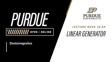 Electromagnetics | 12-2: Linear Generator | Purdue University