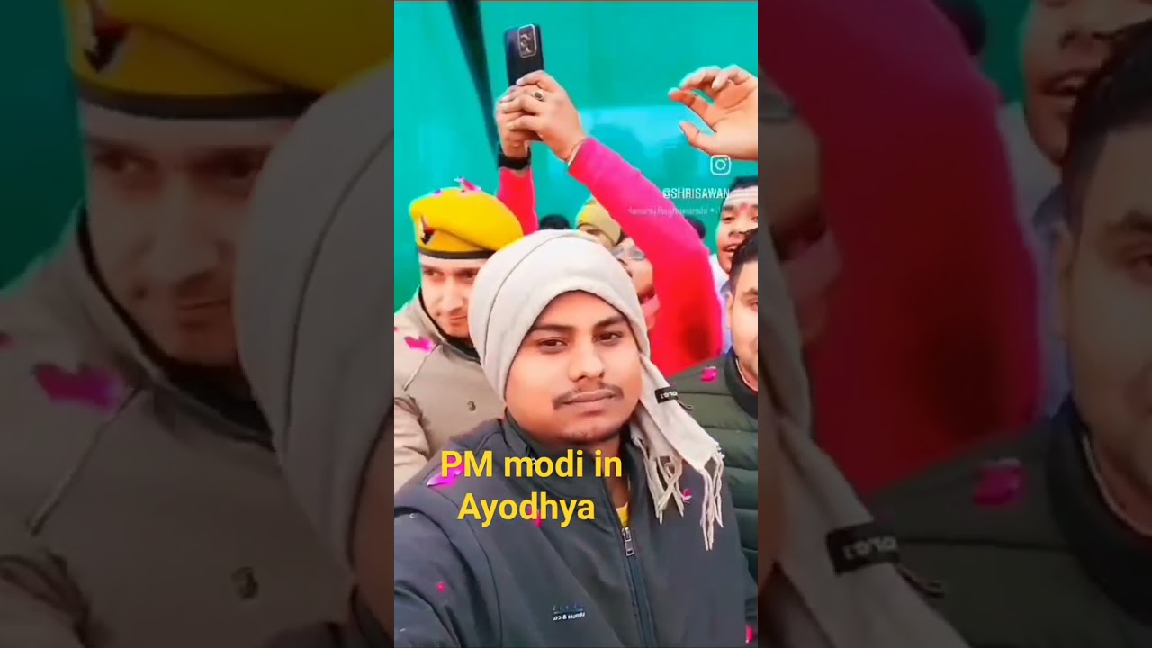 pm modi in Ayodhya road show 