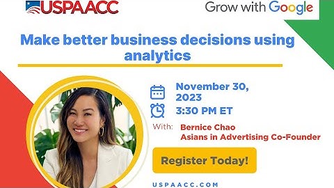 Grow with Google: Make better business decisions with analytics
