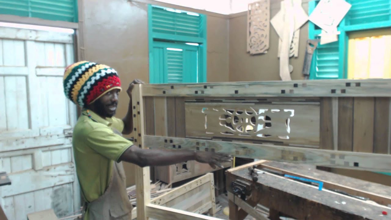 small Caribbean woodwork shop art furniture