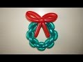 Christmas wreath of balloons