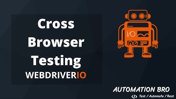 Cross Browser Testing - WebdriverIO | #13