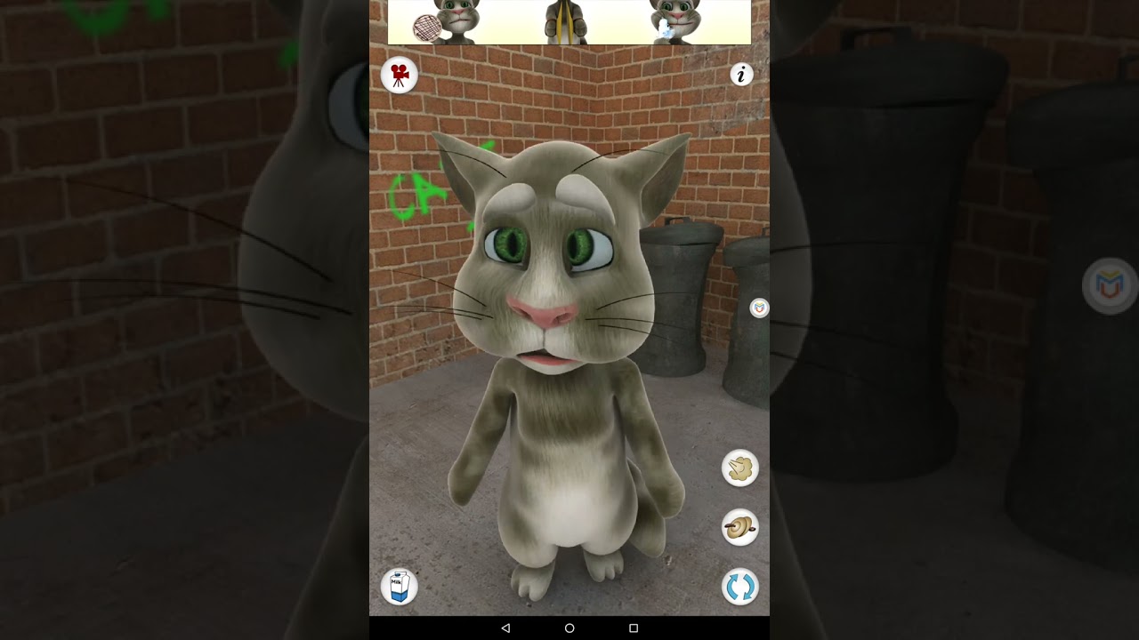Playing Old Talking Tom Cat on Android 7.1.2
