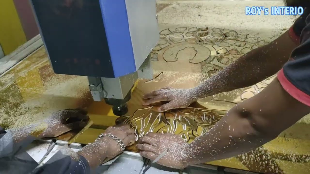 Buddha cutting in Acrylic sheet with CNC machine