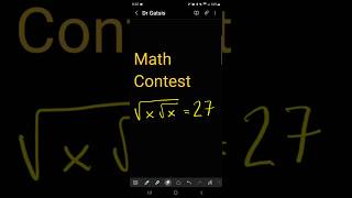 #math #contest #nested #root #equation Wealth
