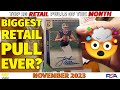 The biggest pull from retail ever  top 10 retail sports card pulls of the month  november 2023