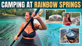 Camping at Rainbow Springs State Park | Paddleboarding, Storms, waterfalls & Springs