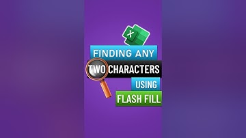 Finding 2 characters in Excel using Flash Fill in Excel by Pavan Lalwani shorts #shorts #exceltips