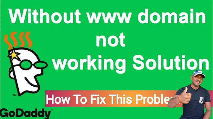 Domain without www not working godaddy | domain doesnt work with www | website www