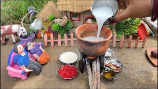 Miniature cooking ♨️👨🏻‍🍳♨️delicious pink milk 🥛 balls 🍒🍒