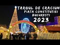 Targul de craciun bucuresti 2023  piata constitutiei