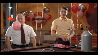 A&W Mama Burger helium balloon ad