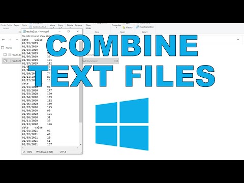 Combine text files in Windows - 4 Methods