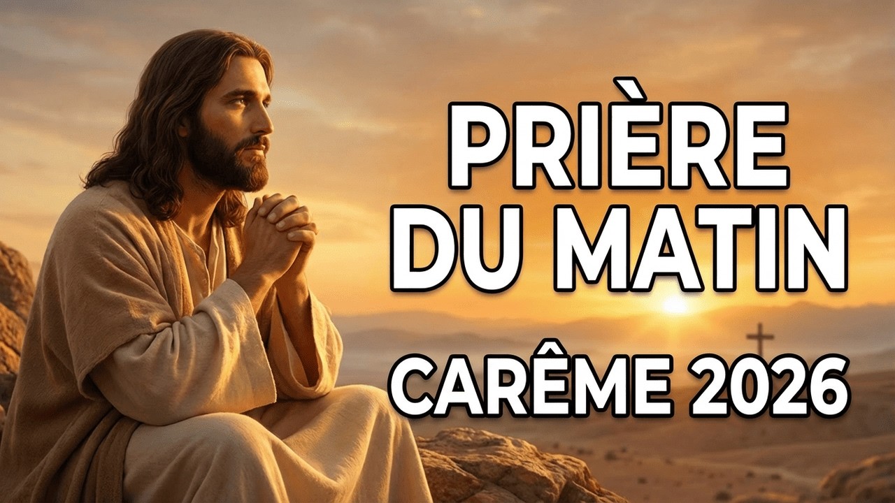 ✝️ Seigneur, je Te confie ce jour de Carême – Prière du matin