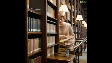 Taylor Swift Organizing Books in a Cozy Library | Taylor Swift anime| taylor swift short video #cgi
