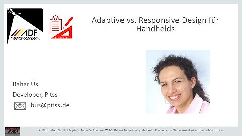 ADF Spotlight - Entwicklungwerkzeuge & -methoden - Adaptive vs. Responsive Design for Handhelds