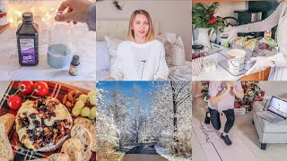 ❄Первый ДОМАШНИЙ ВЛОГ 2022 | Вкуснейший сыр в духовке🧀 | Мою холодильник | Снежная сказка🤍