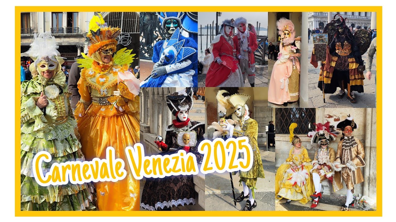 Carnevale di Venezia 2025 🎭 Le più belle maschere 🎭 Venice Carnival 2025 🎭 #italy #art #beautiful