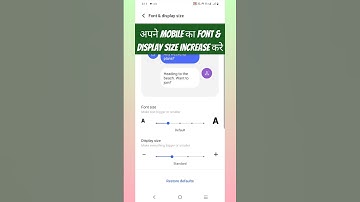 How to increase font size on vivo mobile #shorts #shortsfeed #fontsize