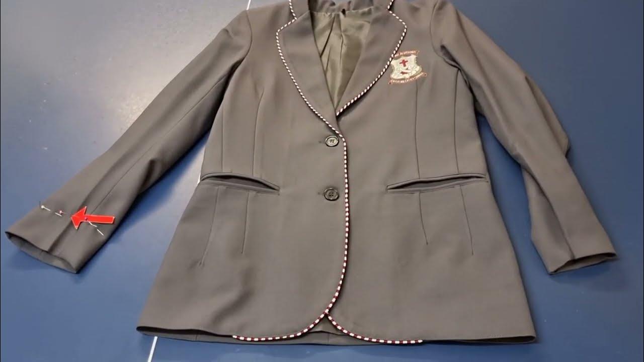 How To Shorten The Sleeves On A School Uniform Blazer Jacket By Hand how-to-shorten-the-sleeves-on-a-school-uniform-blazer-jacket-by-hand