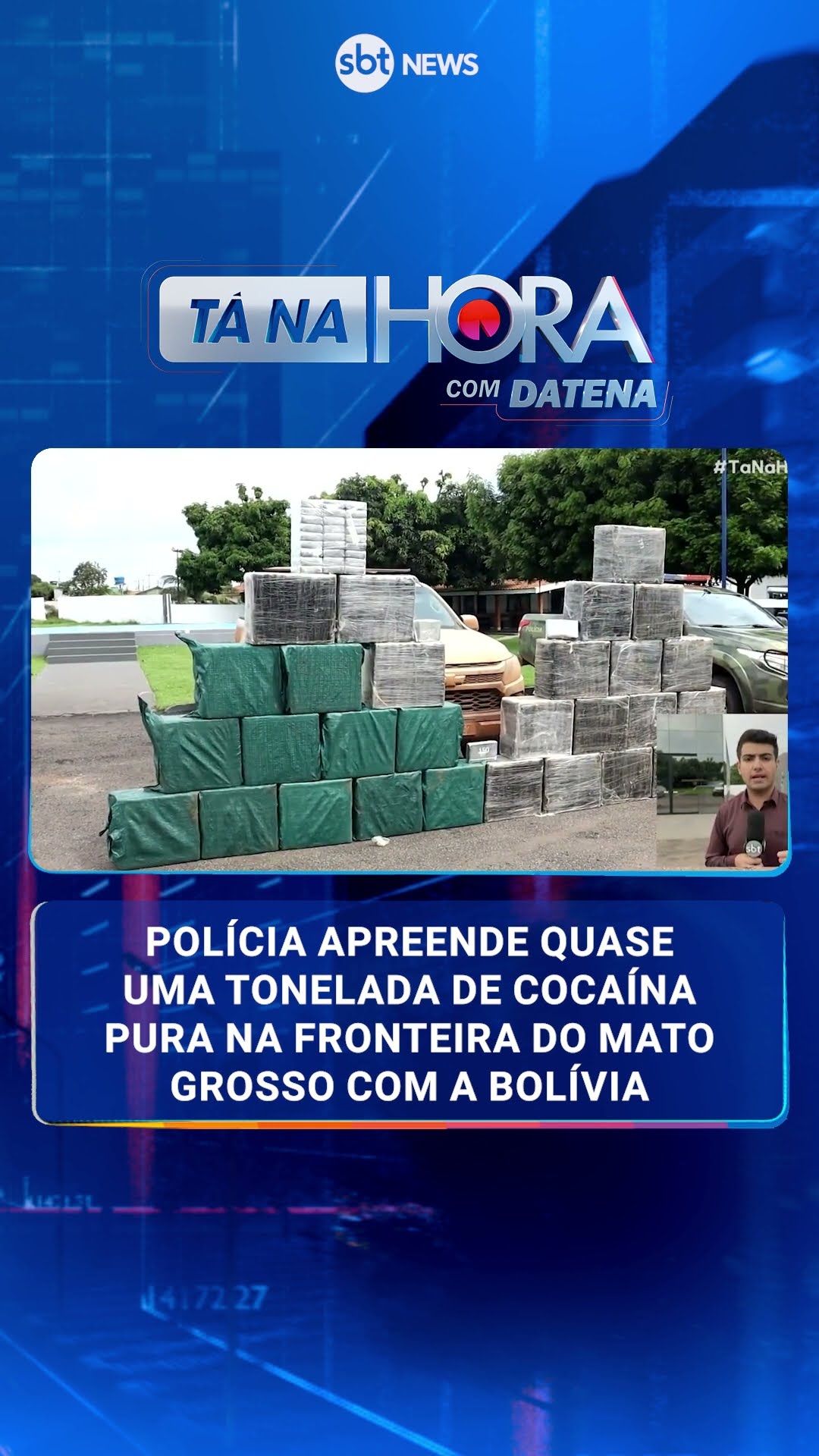 Polícia apreende quase uma tonelada de cocaína pura na fronteira do Mato Grosso com a Bolívia