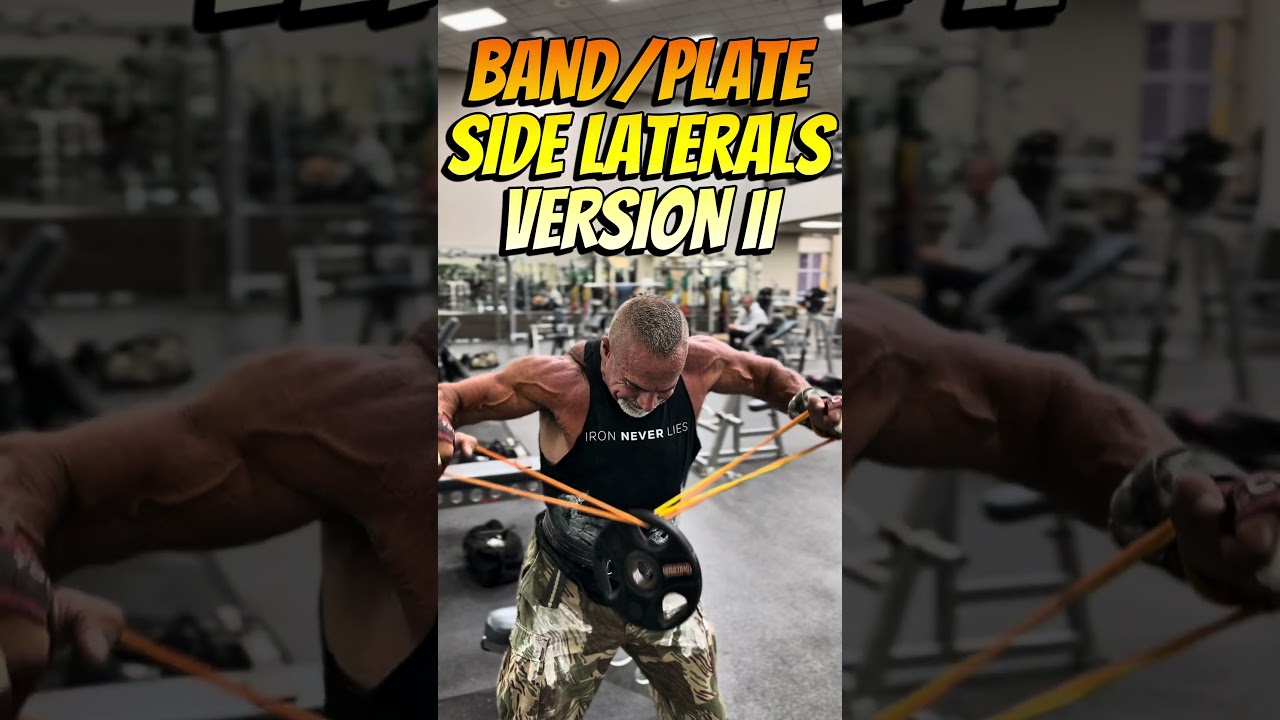 BAND/PLATE SIDE LATERALS VERSION II #workout #motivation #muscle #workouttips #shoulders
