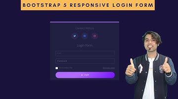 Responsive Animated Login Form Using Bootstrap 5 in Hindi in 2020