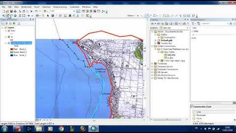 ArcMap bathymetrie line digitalisation