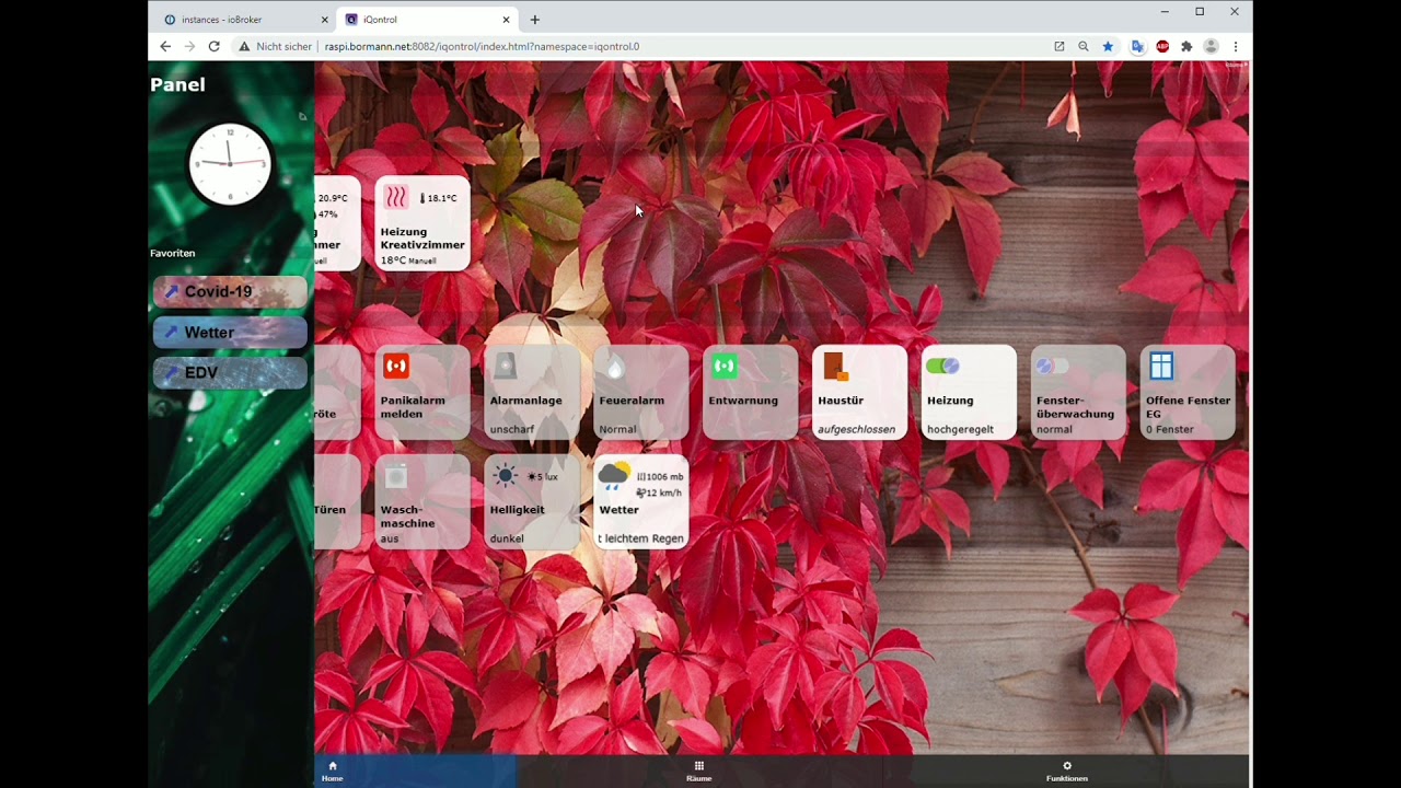 iQontrol Tutorial 4 - Toolbar und Panel
