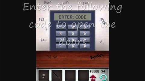 100 Floors Level 54 (WITH WORD SCREEN PROMPTS) Walkthrough Solution iPhone iPad