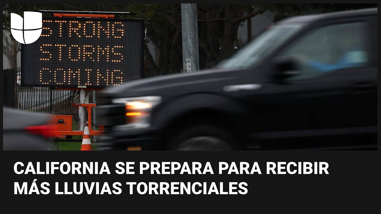 Continúa el mal tiempo en California el estado se prepara para recibir