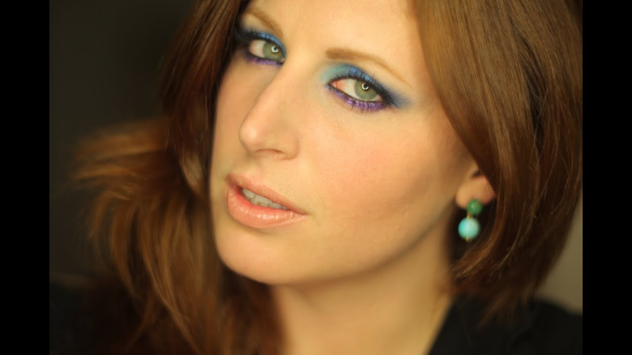 Makeup Tutorial Trucco Blu Viola YouTube