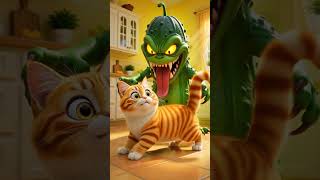 The Cat Who Was Afraid of Cucumbers... But Didn't Know Why #animation  #pixarstyle #shortfilm #viral