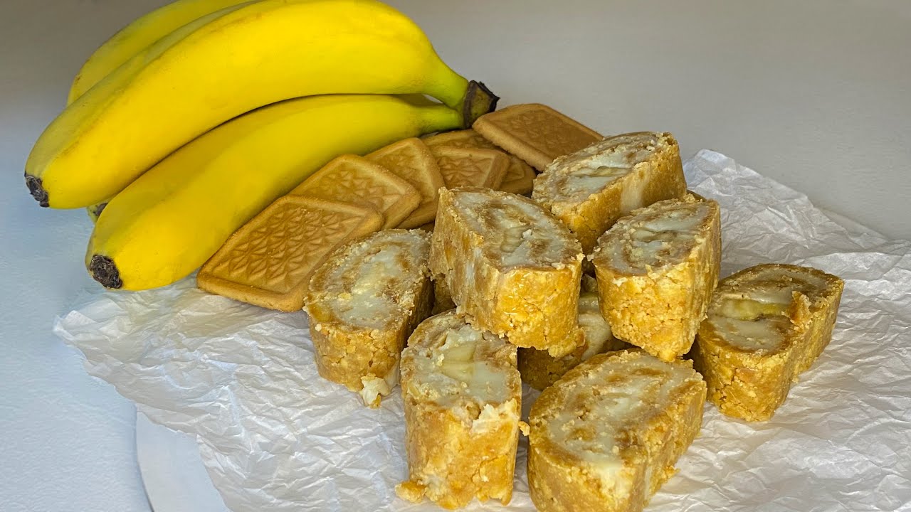 Quick banana dessert without baking. A delicious dessert in 15 minutes