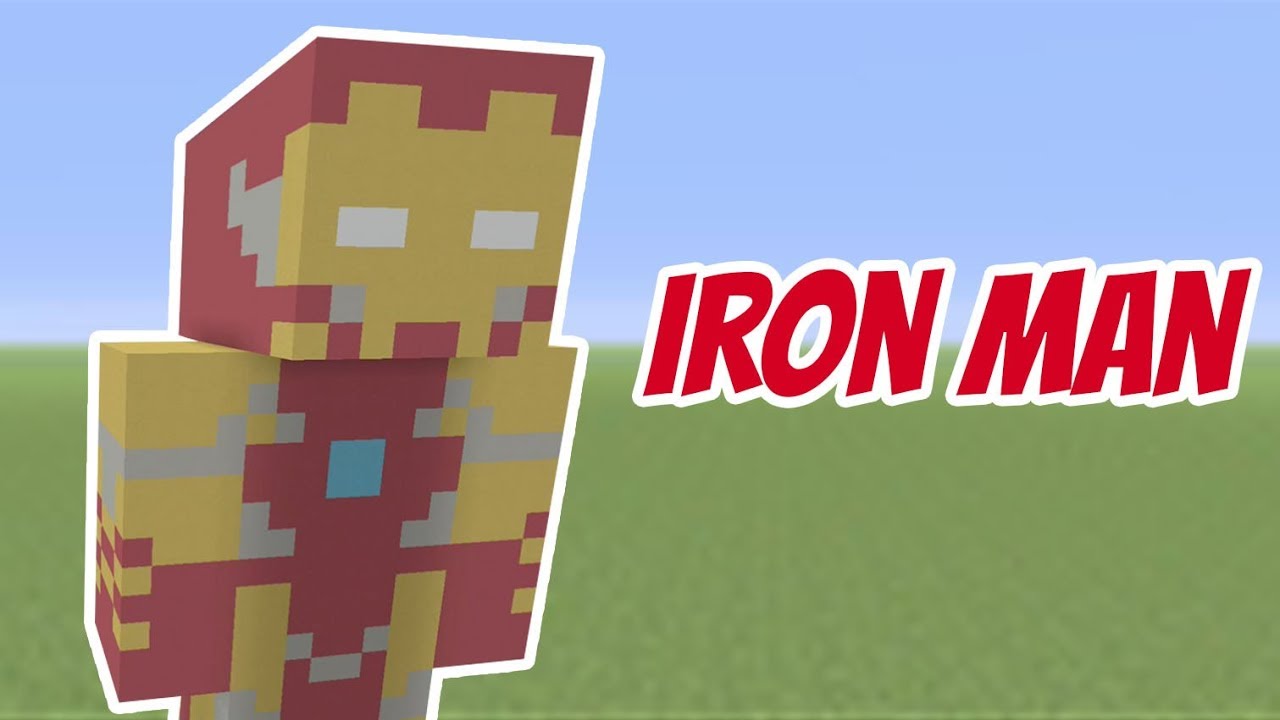iron man minecraft statue