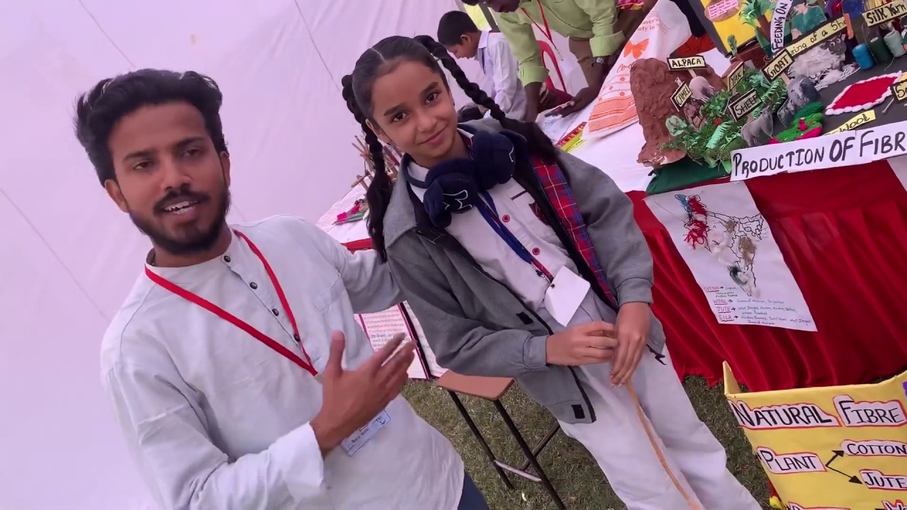 Fiber to Fabric(Science Model) presented by Vidya Bharati student Aashi