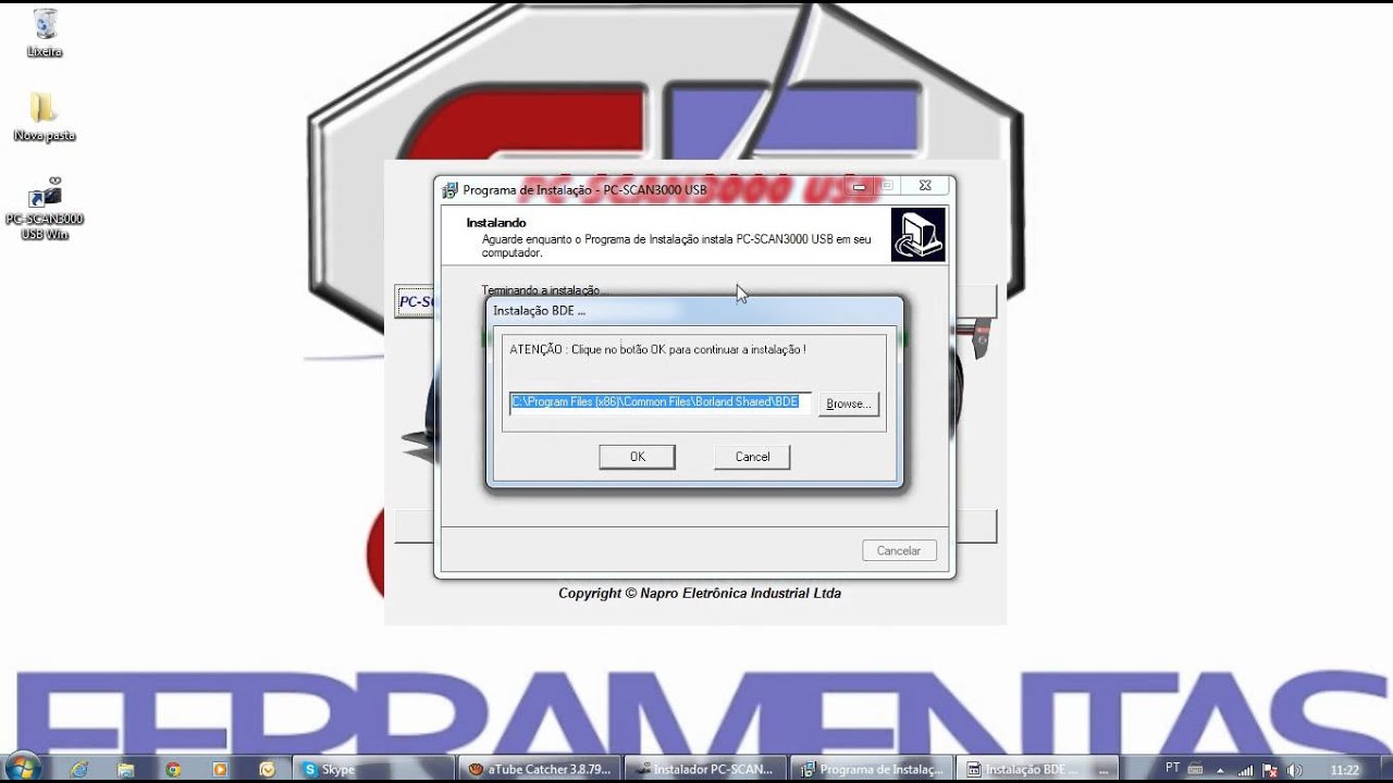 Napro 3000 Instalando o Napro Pc Scan 3000 USB Celso Ferramentas - YouTube