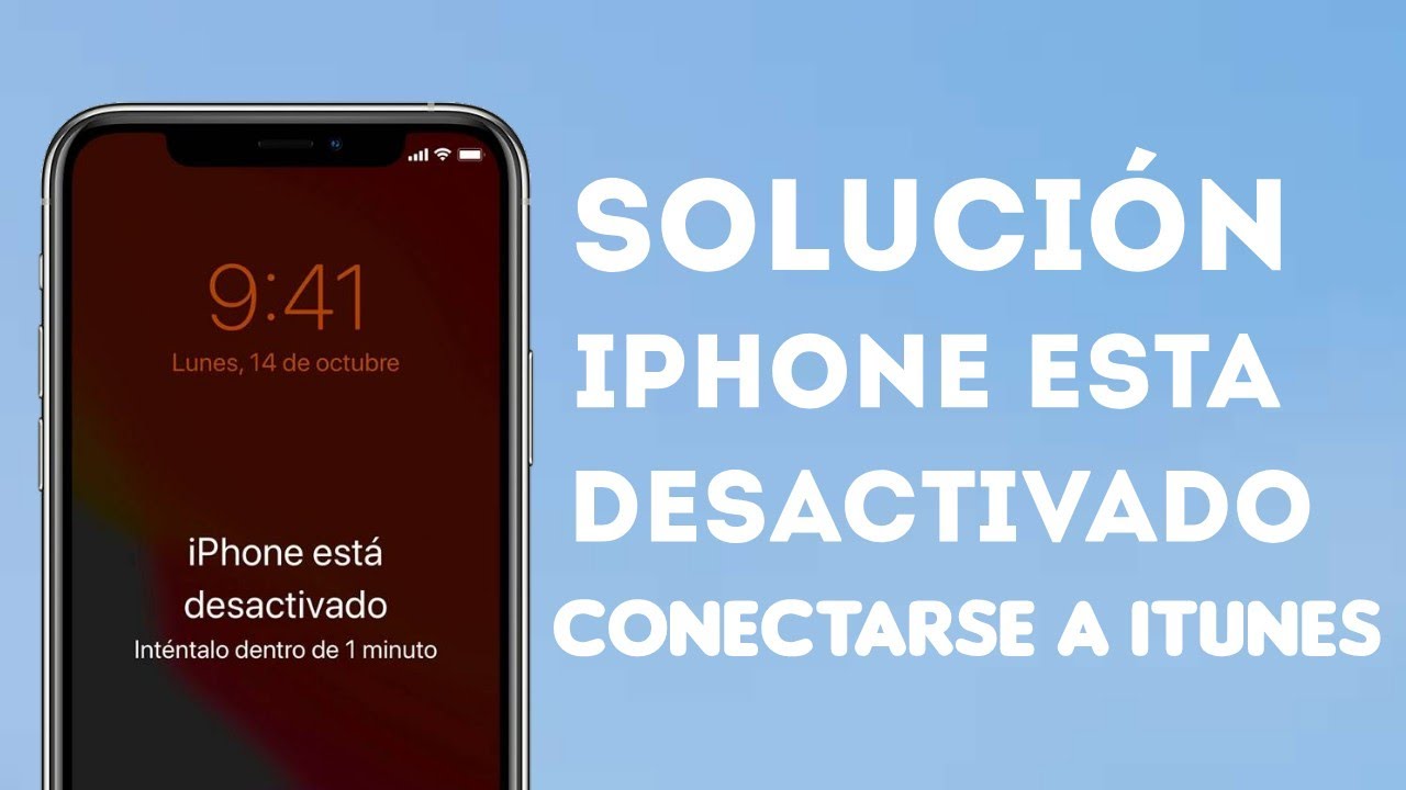 Iphone Esta Desactivado Conectarse A Itunes Iphone www.youtube.com