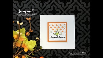 How to add small accents of embossing paste using Stampin Up products with Jenny Hall